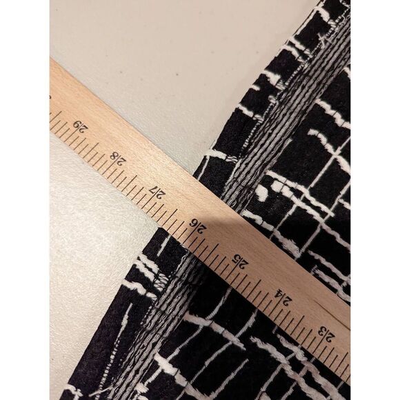 Yushi Women Black Two Button Front Textured Plaid Jacket Size Large - Picture 14 of 14